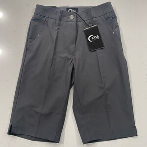 Zyia Active women’s Shorts Gray Clubhouse Bermuda Size XXS NWT golf casual